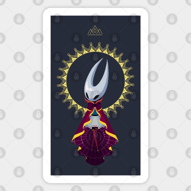 Crowned -Hollow knight hornet Magnet by Quimser